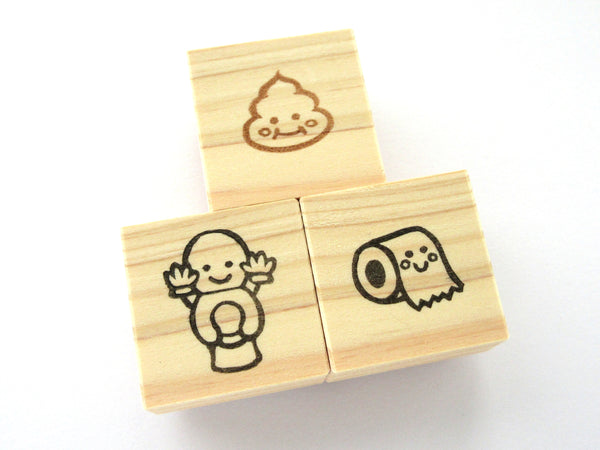 Poo rubber stamp, Toilet paper, Toilet stamp, Cute rubber stamps, Japanese rubber stamps
