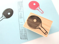 Table tennis rubber stamp, Sport rubber stamp, Japanese rubber stamps