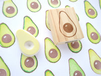 Avocado decoration handmade stamp, Japanese rubber stamps, Unique rubber stamps