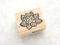 Wedding rubber stamp, Japanese flower stamp, Zen lotus flower stamp, Lotus rubber stamp