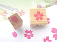 Cherry blossom and petal stamps (Big and Small), Cherry blossom stamp, Flower stamp, Japanese rubber stamp