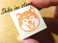 Japanese Shiba inu rubber stamp, Shiba dog rubber stamp, Japanese stationery, Animal lover, Cute rubber stamp