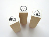 Health check mini icon stamps set of 3