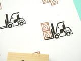 Forklift truck rubber stamp, Shenmue forklift stamp, Shenmue lover, Japanese rubber stamps