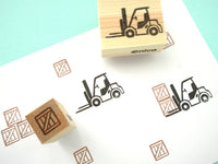 Forklift truck rubber stamp, Shenmue forklift stamp, Shenmue lover, Japanese rubber stamps