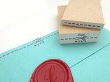 Cut scissors rubber stamp, Envelope decoration stamp, Cut dotted line