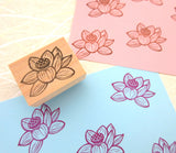 Lotus rubber stamp