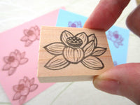 Lotus rubber stamp