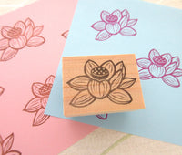 Lotus rubber stamp