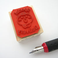 【Made to order】Special delivery stamp, Postman cat, Snail mail lover, Cat rubber stamp, Japanese rubber stamps