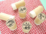 Bonsai master rubber stamps, Miniature bonsai rubber stamp, Japanese rubber stamp