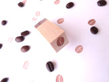 Coffee bean mini stamp, Coffee bean rubber stamp, Coffee lover, Unique rubber stamp, Japanese rubber stamp