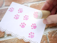 Cat paw stamp, Cat rubber stamp, Japanese rubber stamp, Animal paw stamp, Hobonichi rubber stamp