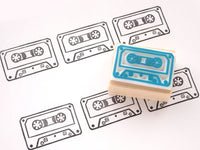 Cassette tape stamp, Cute rubber stamp, Unique rubber stamp