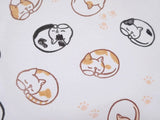 Sleeping cat rubber stamp