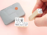 Cat hobonichi mini stamps, Japanese rubber stamps, Hobonichi stationery, Hobonichi stamps