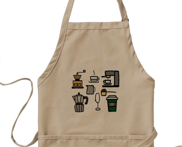 Kawaii cafe apron, Coffee tools, Cooking apron, Cafe owner gift idea