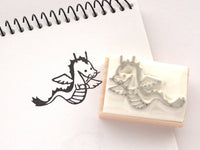 Baby dragon rubber stamp, Animal rubber stamp, Baby shower invitation rubber stamp, Japanese rubber stamp