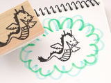 Baby dragon rubber stamp, Animal rubber stamp, Baby shower invitation rubber stamp, Japanese rubber stamp