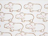 Hippopotamus rubber stamp