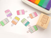 Ice pop rubber stamp, Summer decoration stamp, Unique rubber stamp, Japanese rubber stamps, Cute stationery