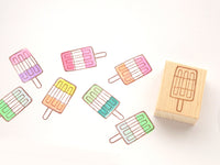 Ice pop rubber stamp, Summer decoration stamp, Unique rubber stamp, Japanese rubber stamps, Cute stationery