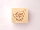 Aloha Shaka sign stamp, Japanese rubber stamp