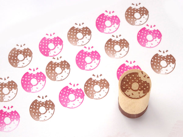 Donut rubber stamp, Cute rubber stamp, Food decoration, Japanese rubber stamp