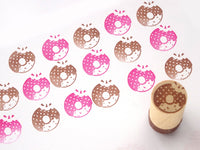 Donut rubber stamp, Cute rubber stamp, Food decoration, Japanese rubber stamp