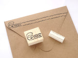 Perforated pull tab, Snail mail decoration, Unique rubber stamp, Envelope decoration stamp, Japanese rubber stamps