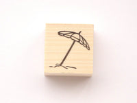 Beach parasol rubber stamp, Summer invitation, Parasol decoration wedding