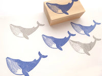 Blue whale rubber stamp, Summer decoration stamp, Cute rubber stamp, Japanese rubber stamp