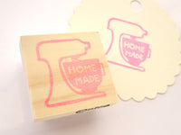 Mixer stamp, Baking lover gift, Homemade tag stamp, Unique rubber stamp, Cooking lover gift idea, Japanese rubber stamp