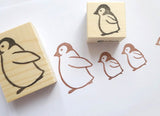 Penguin rubber stamp, Baby penguin, Christmas greetings, Japanese rubber stamps, Cute rubber stamps