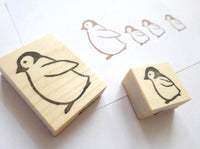 Penguin rubber stamp, Baby penguin, Christmas greetings, Japanese rubber stamps, Cute rubber stamps