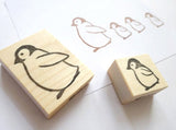 Penguin rubber stamp, Baby penguin, Christmas greetings, Japanese rubber stamps, Cute rubber stamps