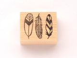 Boho feather wedding decoration stamp, Wedding rubber stamp, Cute rubber stamp, Japanese rubber stamp