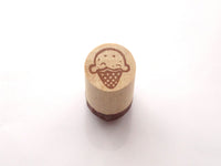 Ice cream stamp, Retro pop ice cream, Kawaii rubber stamp, Japanese stationery, Japanese rubber stamps