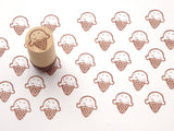 Ice cream stamp, Retro pop ice cream, Kawaii rubber stamp, Japanese stationery, Japanese rubber stamps