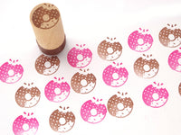 Donut rubber stamp, Cute rubber stamp, Food decoration, Japanese rubber stamp