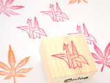 Origami crane, Wedding decoration, Japanese rubber stamp, Wedding stamp