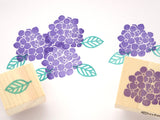 Hydrangea stamp, Flower invitation, Handmade stamp, Japanese rubber stamps