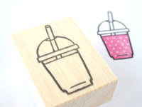 Smoothie rubber stamp, summer decoration, Japanese stationery, Unique rubber stamp, Japanese rubber stamps