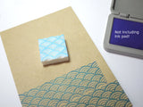 Japanese wave stamp, Seigaiha rubber stamp, Japanese art, Japanese rubber stamps