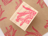 Octopus tentacles stamp,  Unique rubber stamp, Card decoration unique, Japanese rubber stamps