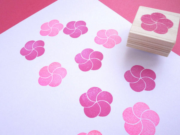 Cherry blossom stamp, Plum blossom stamp, Japanese rubber stamp, Wedding decoration stamp