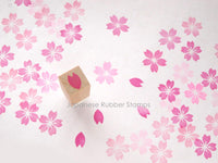 Cherry blossom rubber stamp, Wedding rubber stamp, Flower decoration stamp, Sakura blossom stamp, Japanese rubber stamp