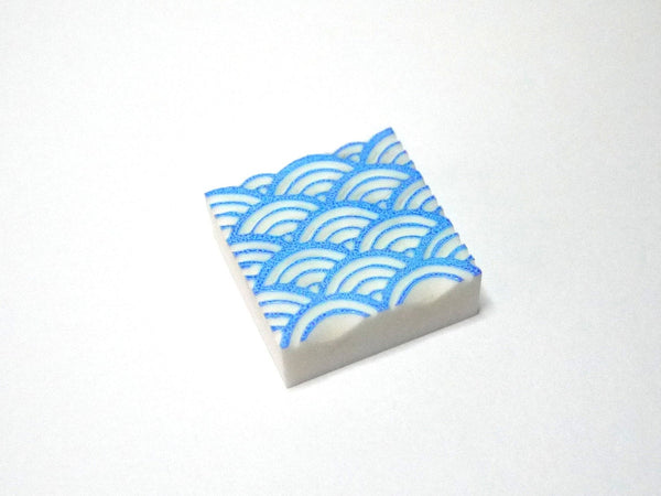 Japanese wave stamp, Seigaiha rubber stamp, Japanese art, Japanese rubber stamps