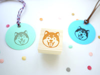 Japanese Shiba inu rubber stamp, Shiba dog rubber stamp, Japanese stationery, Animal lover, Cute rubber stamp