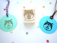 Japanese Shiba inu rubber stamp, Shiba dog rubber stamp, Japanese stationery, Animal lover, Cute rubber stamp